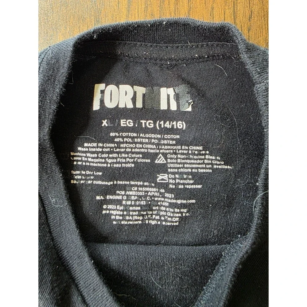 Fortnite Kids Black T-Shirt With Vibrant Multicolor Logo Design
